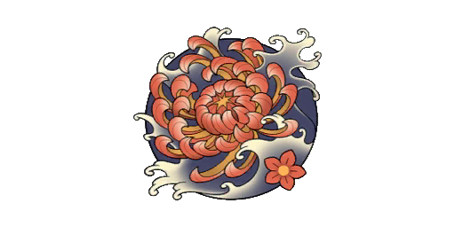 Sticker | Kiku Tattoo